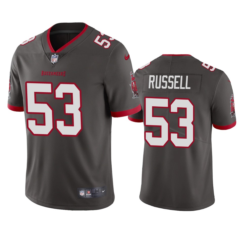 Tampa Bay Buccaneers Men Nike NFL 53 Chapelle Russell Pewter Vapor Untouchable Limited Jersey